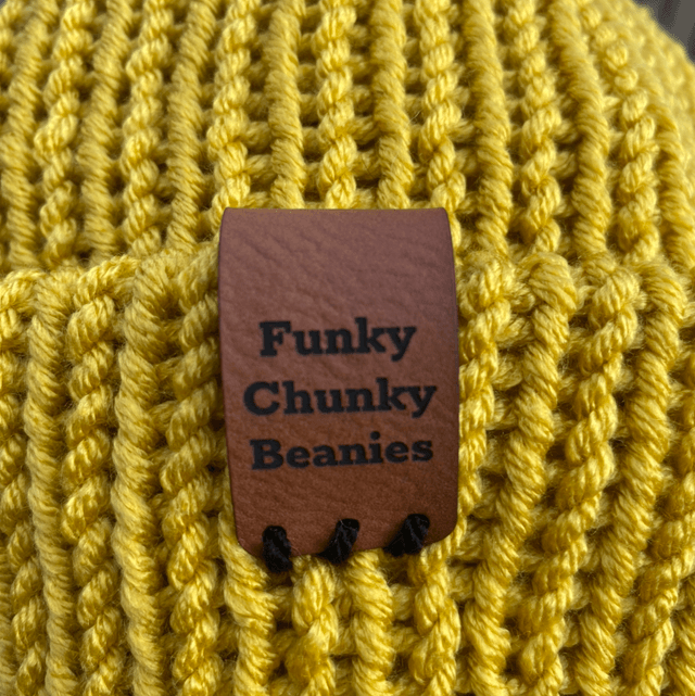 Funky Chunky Beanie - Classic Mustard - Handmade in Scotland