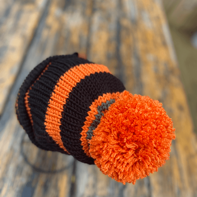 Funky Chunky – Custom Bobble hat. Colours & Workwear Branding
