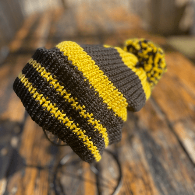 Funky Chunky – Custom Bobble hat. Colours & Workwear Branding