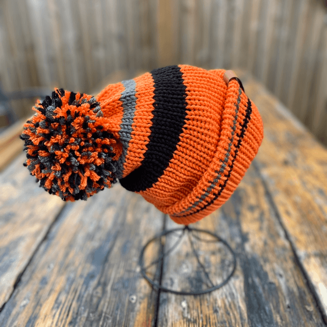 Funky Chunky – Custom Bobble hat. Colours & Workwear Branding