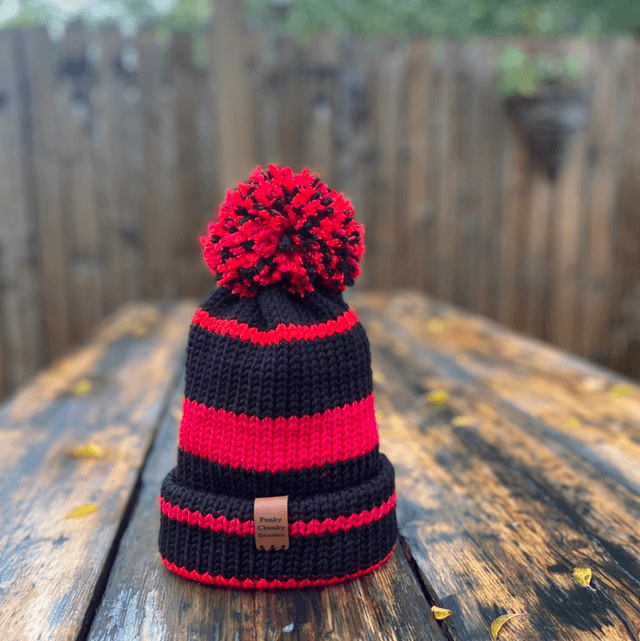 Teeny beanie (aged 3-6). Custom colours